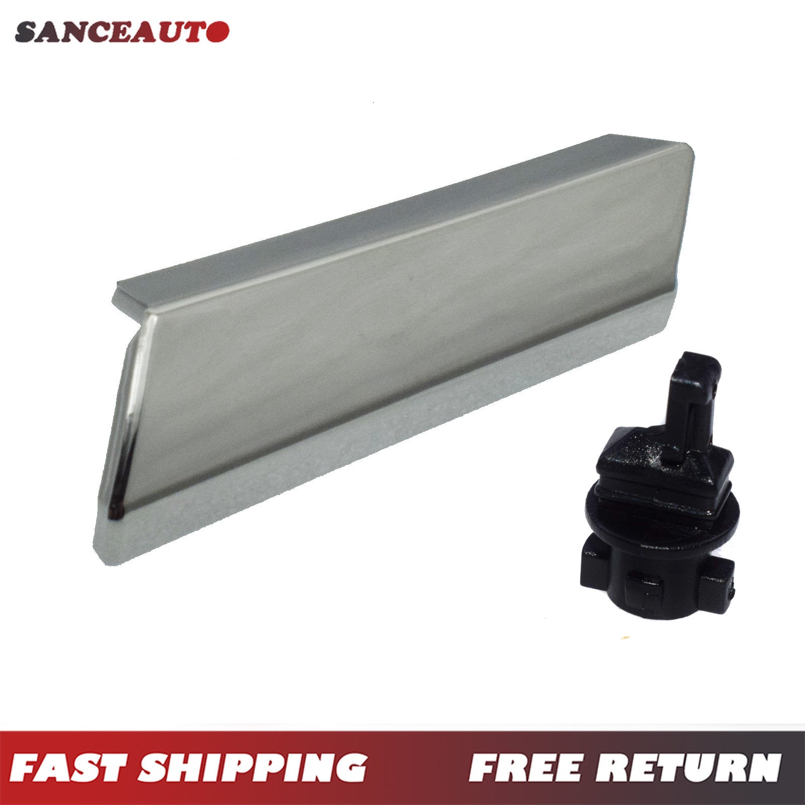 Left-hand light washing machine nozzle cover with chrome alloy and black clip for LEXUS GS300 GS350- v