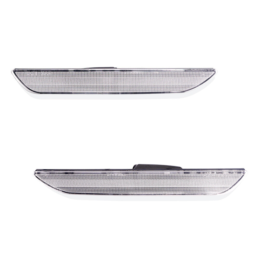 2-Piece Clear Lens Rear Bumper Side Marker Light Housing for 2015-2018  for ford  Mustangs Q