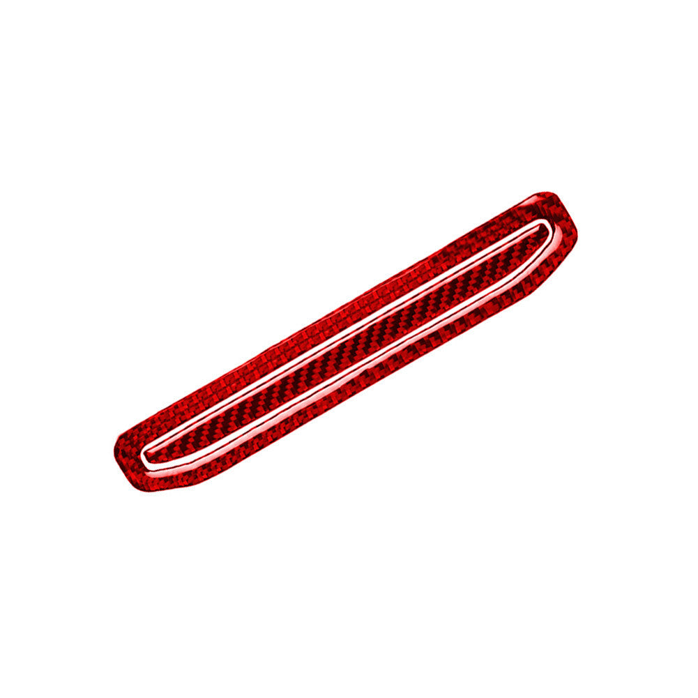 Red Navigation Box Panel Trim Interior Carbon Fiber Sticker for Audi Q7 2016-19