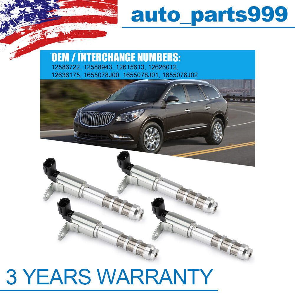 4-piece variable valve timing solenoid valve for Buick Enclave 2008-2017 12586722 12588943- n