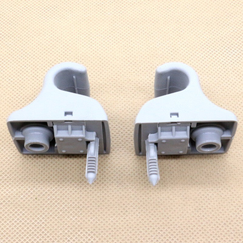 2-Pack for Hyundai i30 2008-11 Internal Grey Sun Visor Clip Fixing Hook 5235 4D300TX