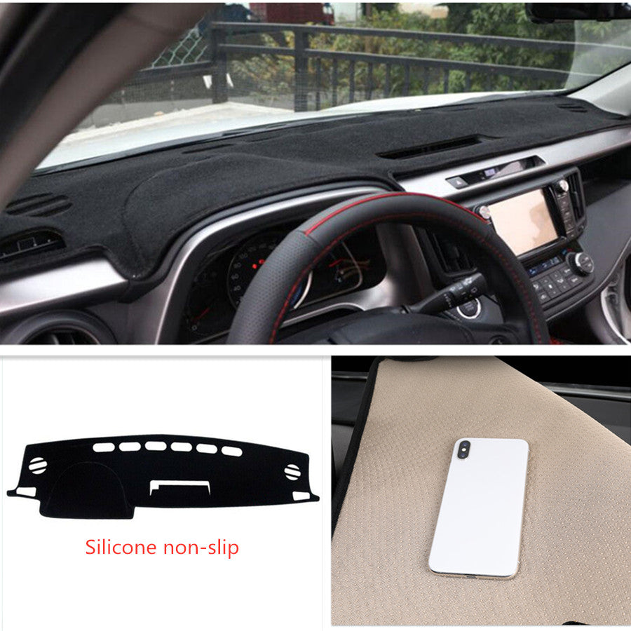 DASH COVER MAT DASHBOARD FOR RAV4 2013-2018 Black Accessories v