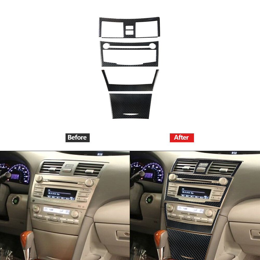 9X Carbon Fiber Center Vent Outer Cover Trim for Lexus RC300 350 200T 2015-2020 v