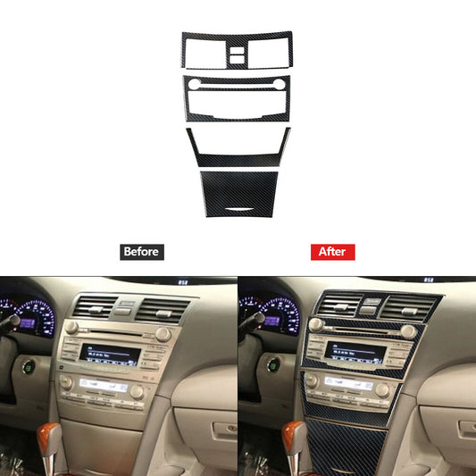 9X Carbon Fiber Center Vent Outer Cover Trim for Lexus RC300 350 200T 2015-2020 v