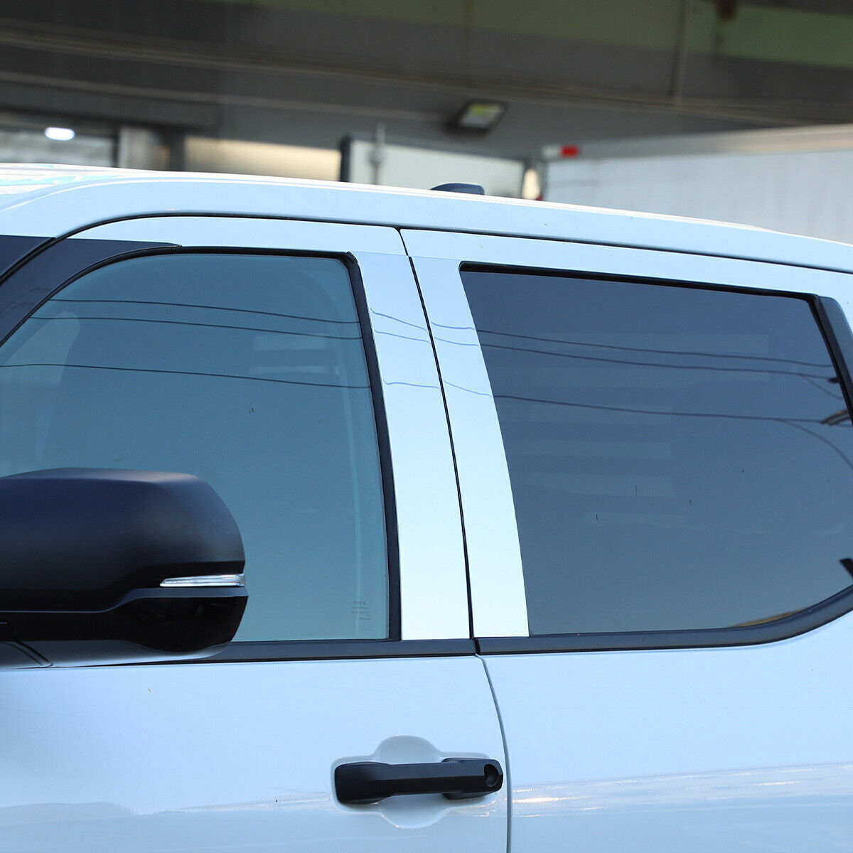 for Toyota Tundra 2022-2024 Chrome S.Steel Window Door B-Pillar Post Trims Cover