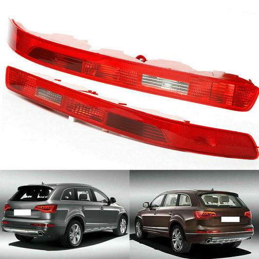 Pair Rear Lower Bumper Tail Light Reverse Stop Fog Lamp L+R for Audi Q7 2006-15