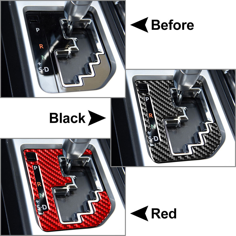 Carbon Fiber Interior Gear Shift Panel Cover Trim for Toyota Tundra 2014-2021