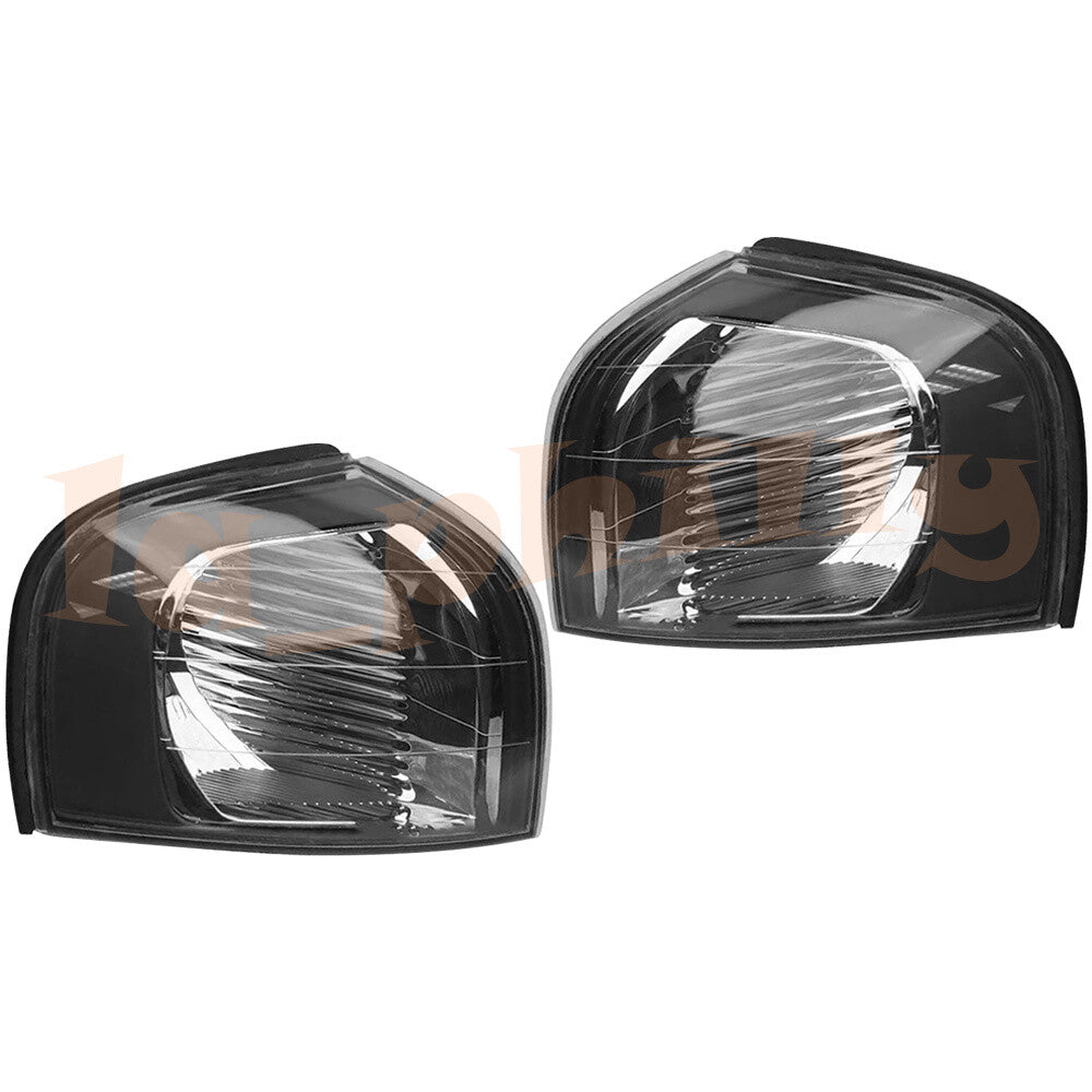 Pair For 2000-03 for Volvo S80 Left+Right Side Parking Turn Signal Black Bezel