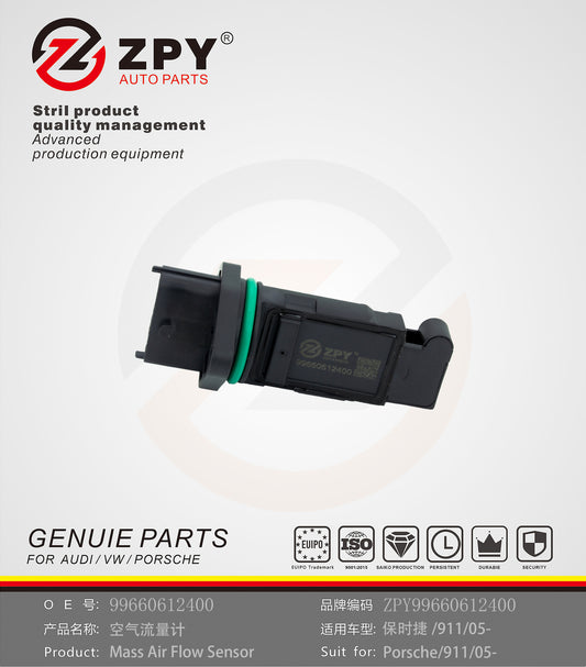 for Porsche 911 2001-2005 H6 3.6L Gas Mass Air Flow Sensor w/ 5 Pins 99660612400