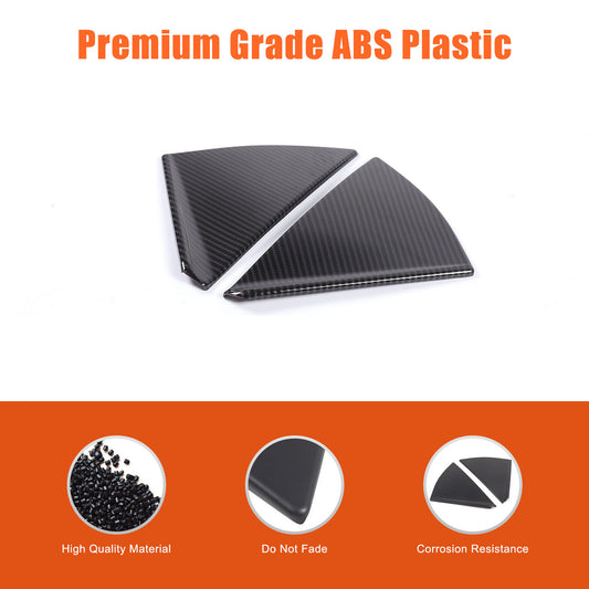 Carbon ABS exterior window B-pillar cover trim for Corvette C8 convertible 20+