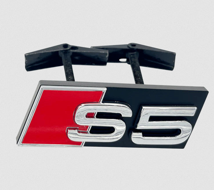 Suitable for Audi S5 front grille, trunk badge cover, rear boot, Quattro badge chrome plating