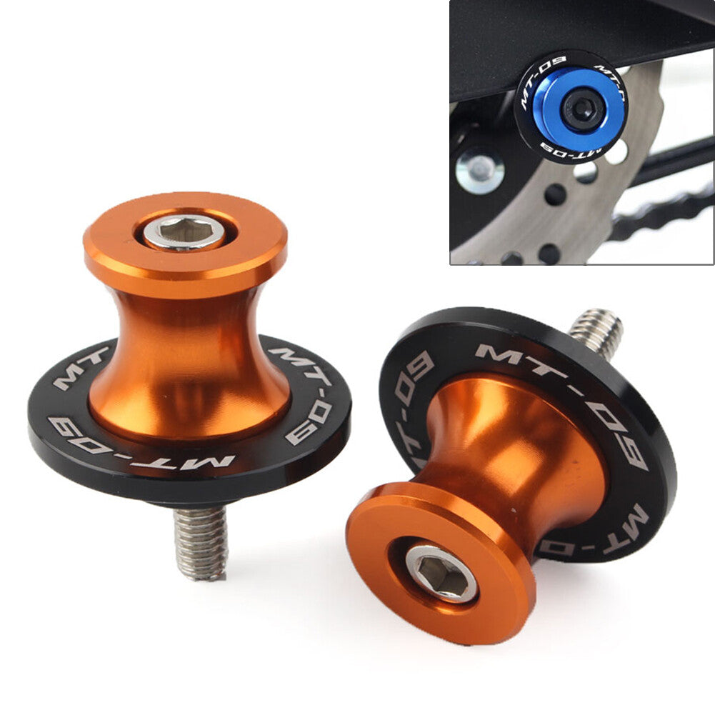 Motorcycle 6MM Swingarm Spools Sliders for YAMAHA MT-09 FZ09 2013-2022 Orange