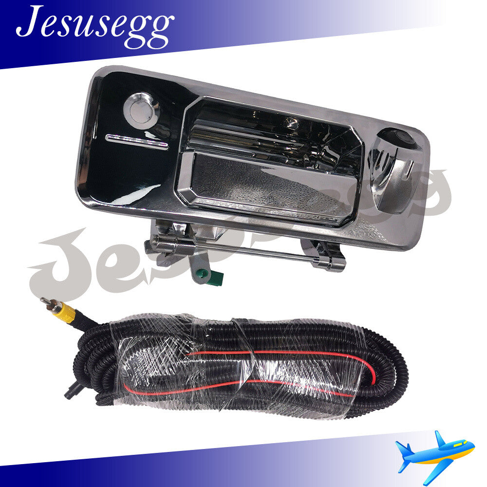 Chrome Tailgate Handle w/Camera  Keyhole for Toyota Tundra 2014-21 Tacoma 16-21 Q