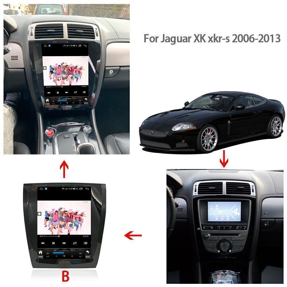 Carpaly Car Android GPS Navigation Wifi 06~13 12.1 for Jaguar XK XKR S XKR-S