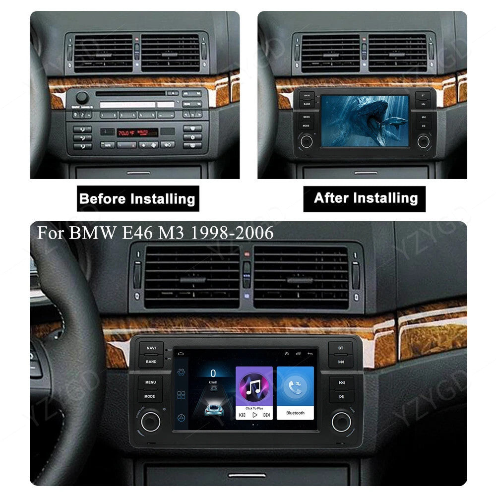 for BMW E46 2-Door Coupe 1999-2006 CarPlay Car Radio WiFi GPS Navi Touch Screen