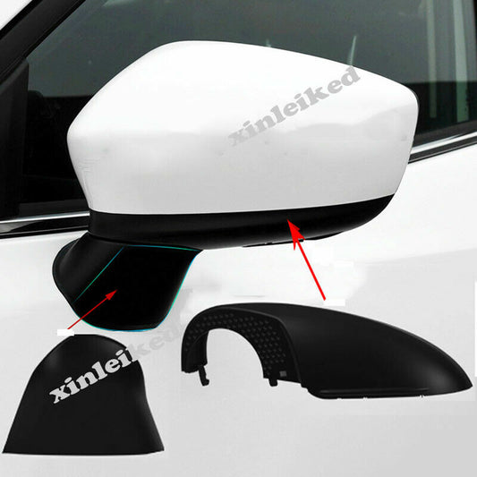 4X for Mazda 3 Axela 2014-2016 Black Base Side Rear View Mirror Shell (Replace)