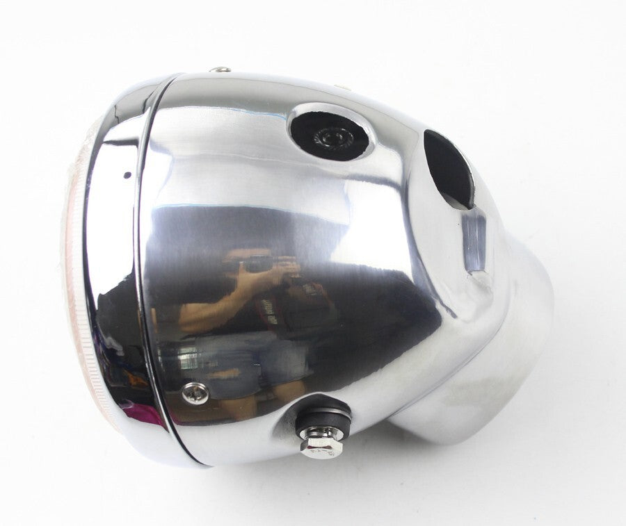 Polished Aluminium Headlight Headlamp for Honda or replica Dax CT70 ST70 Bikes