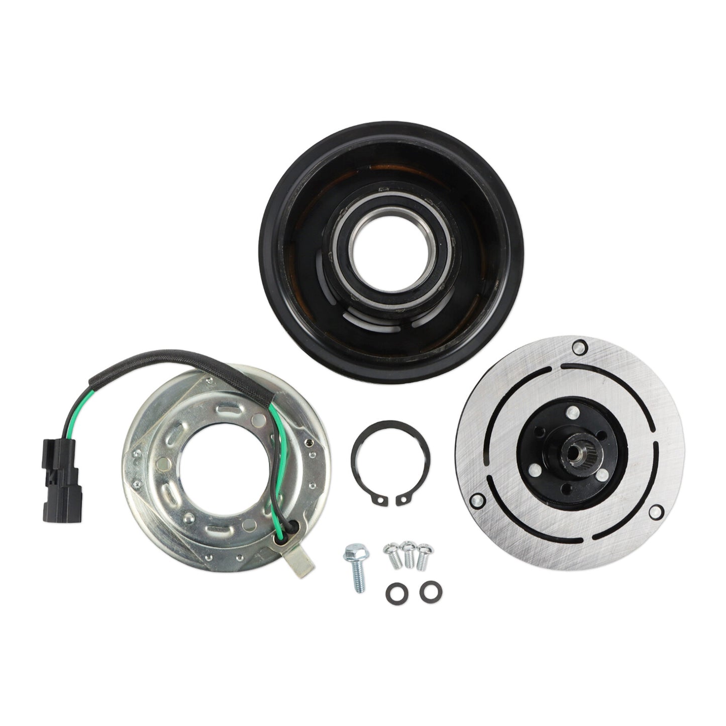A/C Compressor Clutch Kit for 2011 - 2017 for Ford F-150 3.5L 3.7L PULLEY COIL HUB