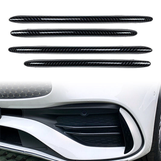 4x Carbon fiber Front Bumper Splitter Fins Body Spoiler Fit for Benz C-Class W206