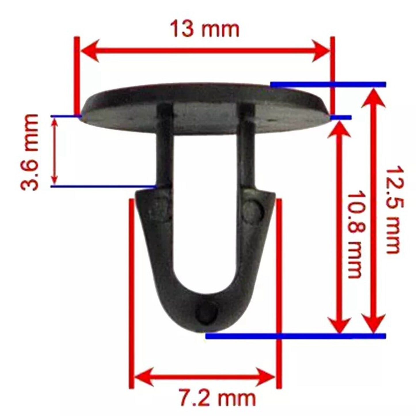 30 Pcs for Toyota Trim Panel Retaining Clips Fits Into 5mm Hole