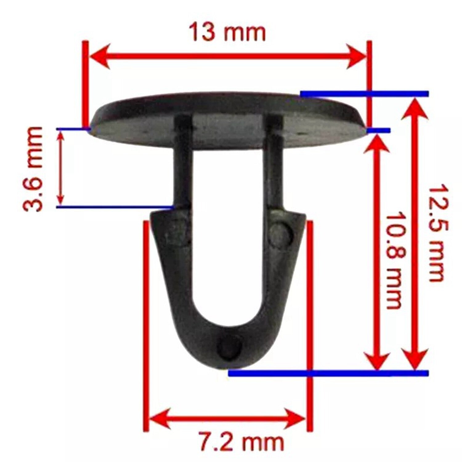 30 Pcs for Toyota Trim Panel Retaining Clips Fits Into 5mm Hole
