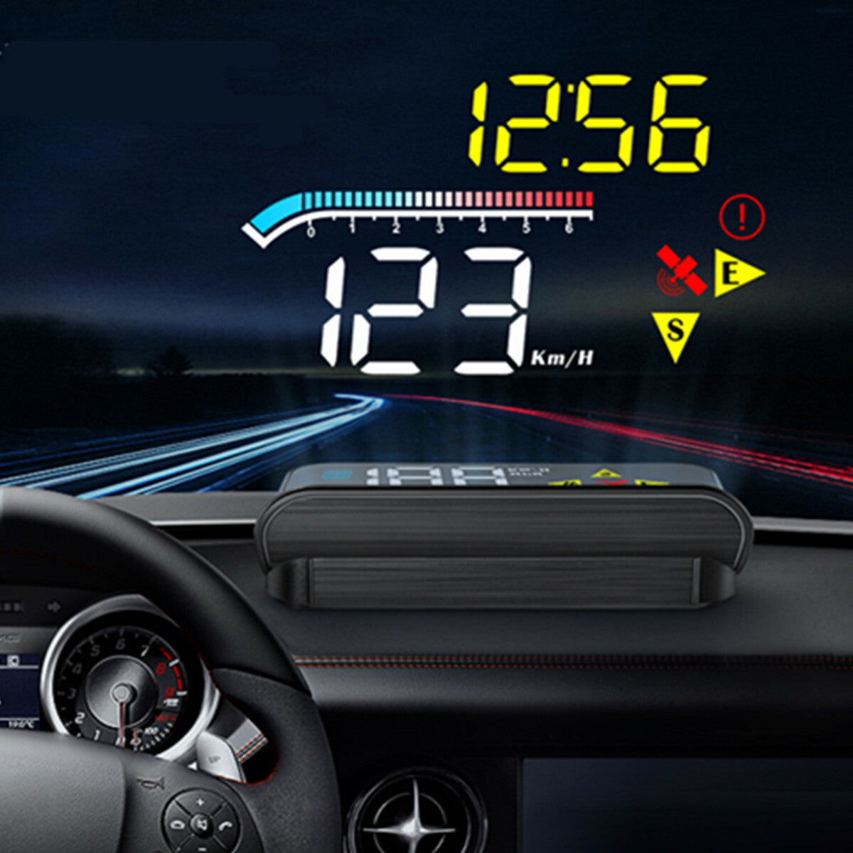 3.5in Car OBD2 II HUD Head Up Display Fuel Consumption Speed Warning System