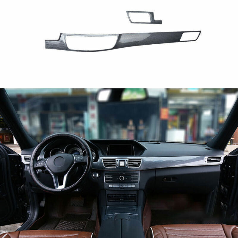 For 2014-15 for Benz E-Class ABS Carbon Fiber Middle Console Dashboard Panel Trim B n
