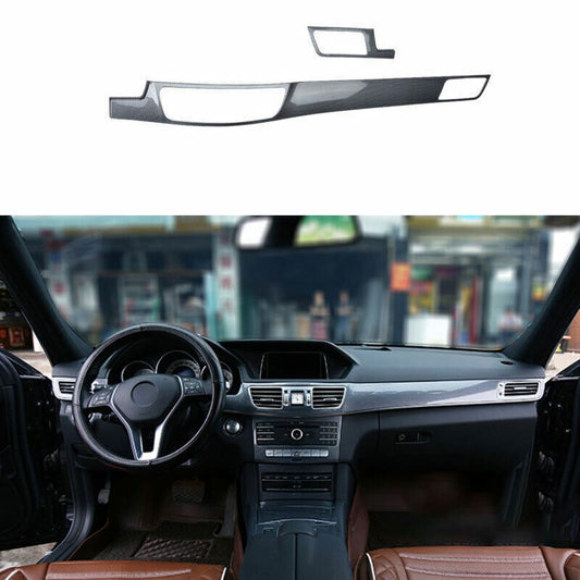For 2014-15 for Benz E-Class ABS Carbon Fiber Middle Console Dashboard Panel Trim B n