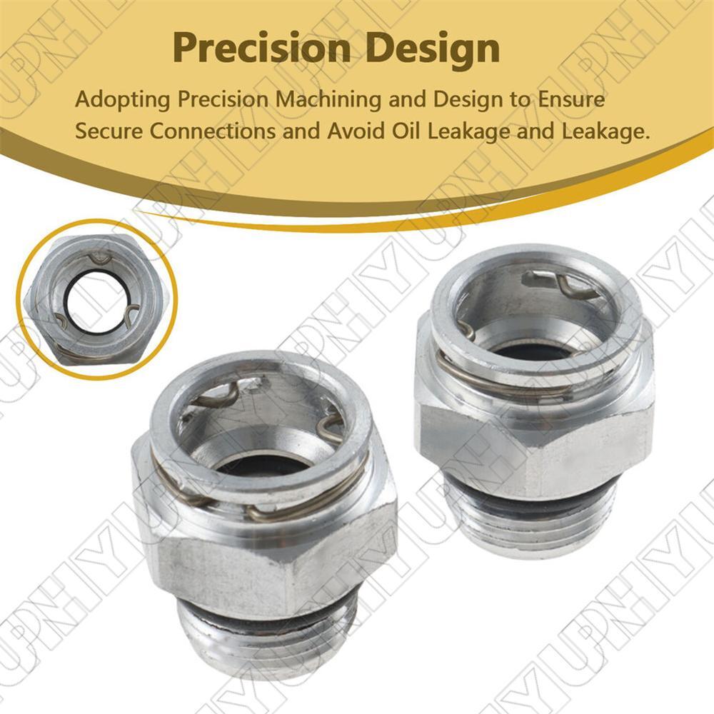 for Dodge for Chrysler for Jeep Quick-Connect Transmission Cooler Line Fittings 2-Packs Q