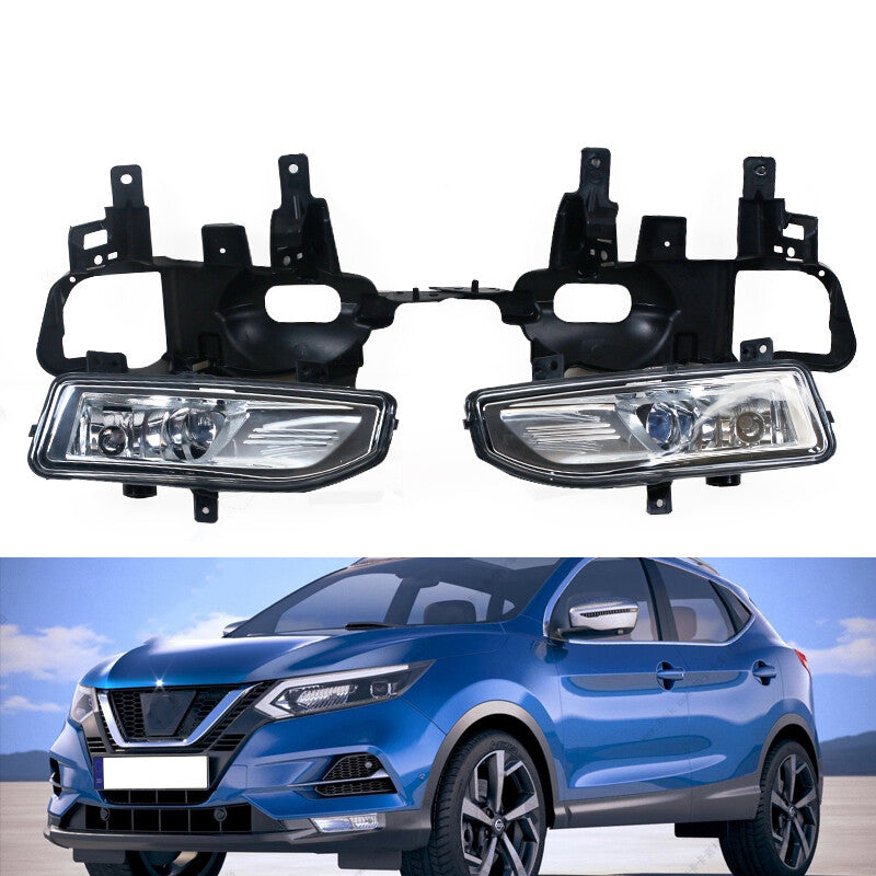 Front Bumper Halogen Fog Lamp Kit Set Harness 1Pair For Qashqai 2018 2019 v