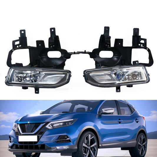 Front Bumper Halogen Fog Lamp Kit Set Harness 1Pair For Qashqai 2018 2019 v