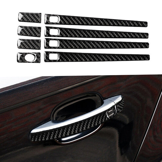 Real Carbon Fiber Car Door Handle Cover Exterior Trim for Audi for A4 B8 for A5 2009-16