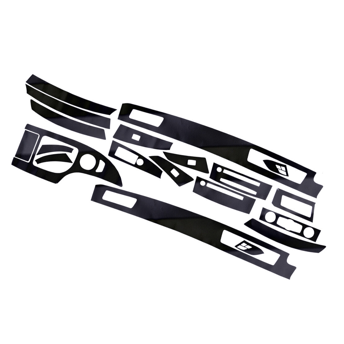 5D Interior Center Console Sticker Decal Set Fit for 5 E60 2003-2007 v