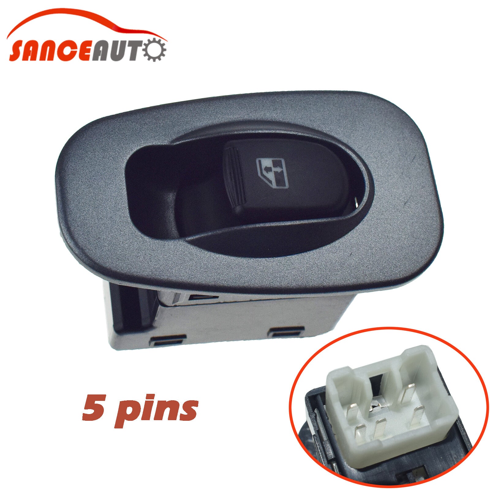 Power Window Single Switch Button for Modern Accents 2000 - 2006 93580 - 25015 Brand New n