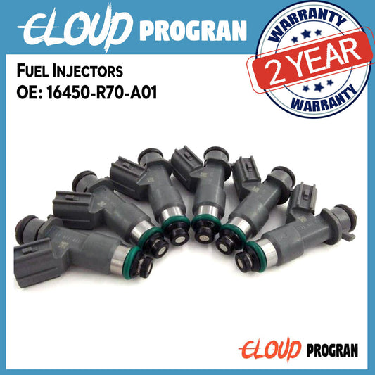 6PCS Fuel Injector 16450-R70-A01 Fit For 08-16 for Honda for Acura 3.5L 3.7L V6 v