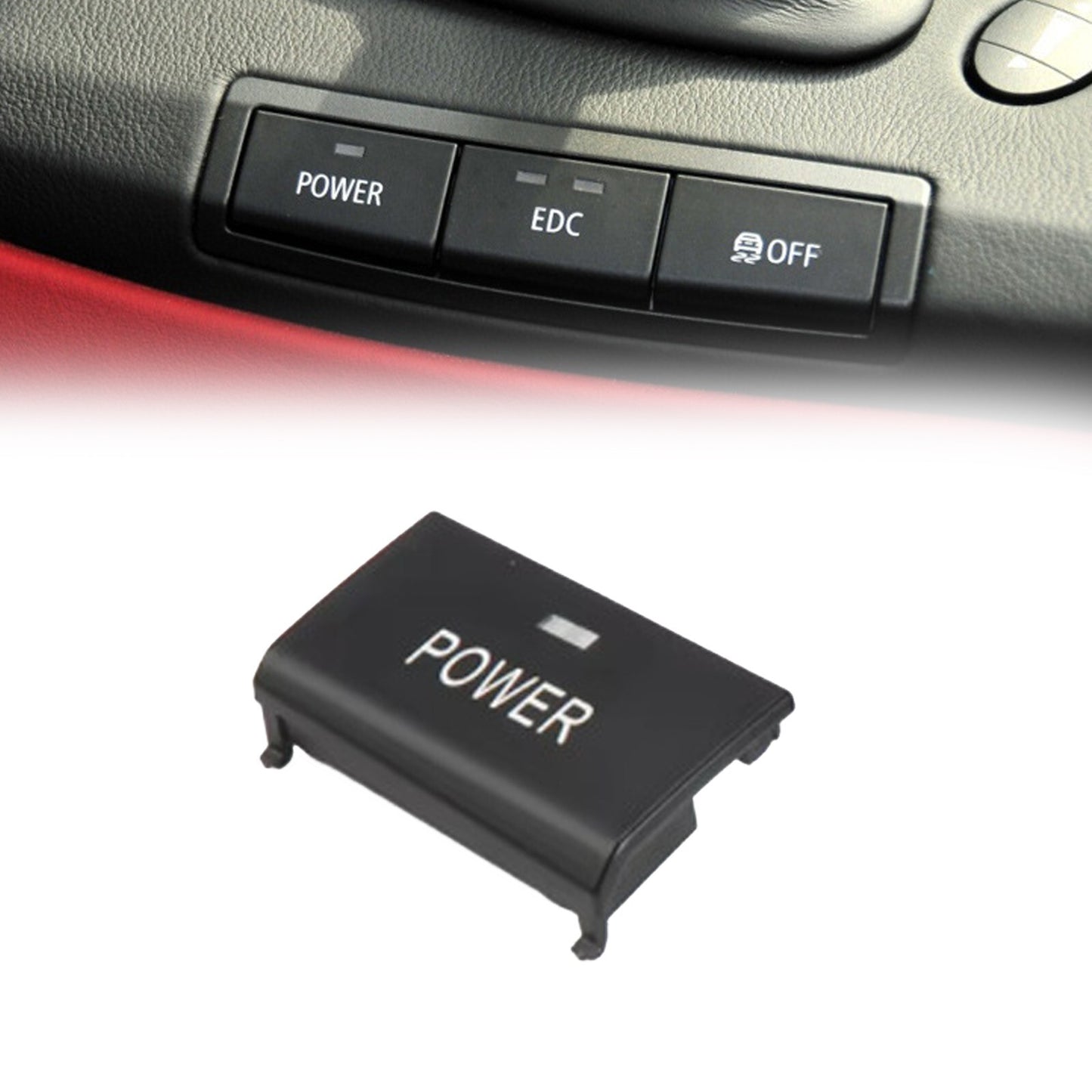 POWER Center Console Switch Button Cap For E90 E92 E93 For M3 61317841136 v