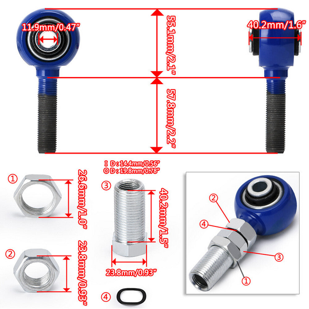 Adjustable Rear Upper Arm Camber Kit Suspension Bar For 89-00 for Nissan 240SX S13 Q