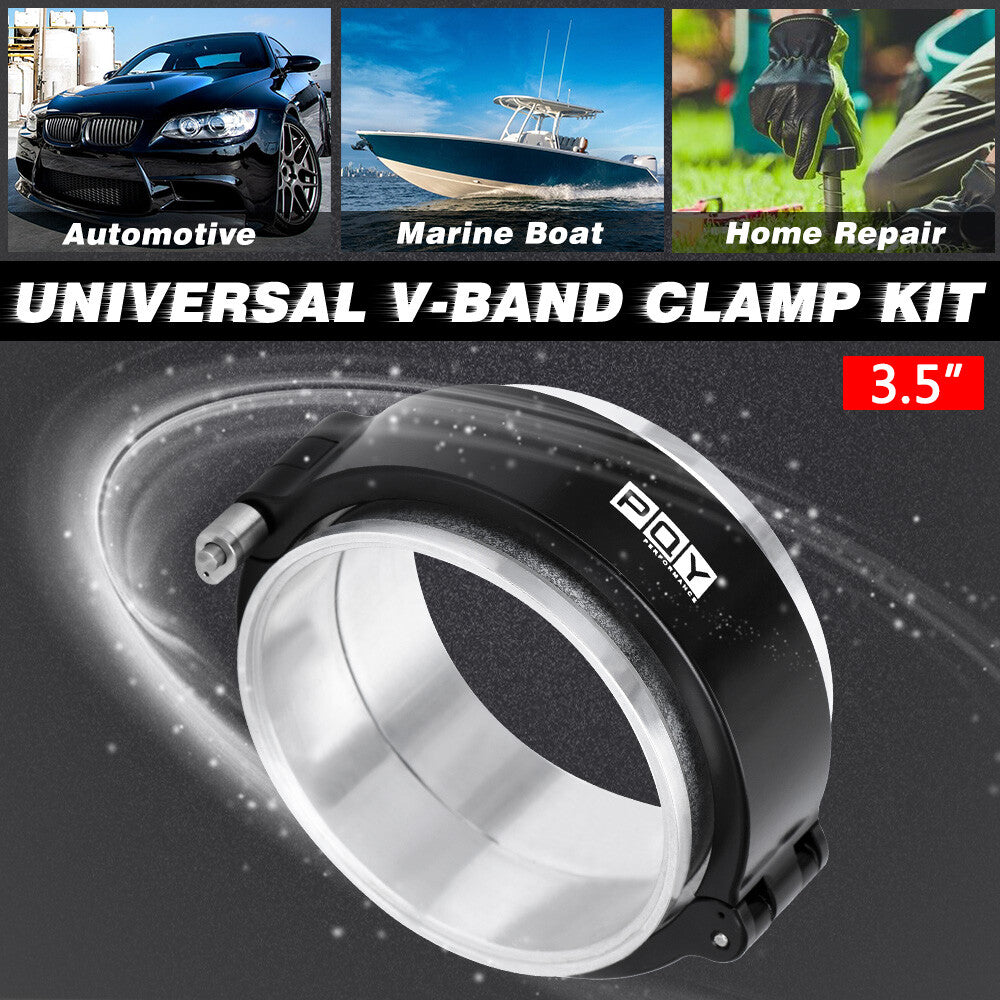 3.5'' Aluminum HD V-Band Clamp Quick Release Connector for Air Intercooler Pipe
