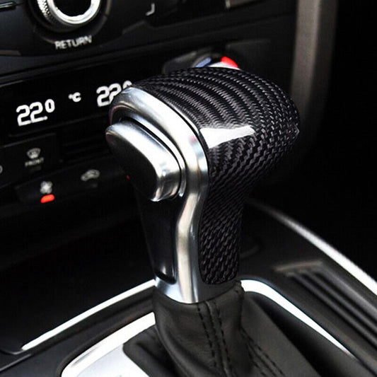 Real Carbon Fiber Car Gear Shift Knob Cover Trim for Audi for A4 for A5 for A6 A7 Q7 Q5 S6S7 Q