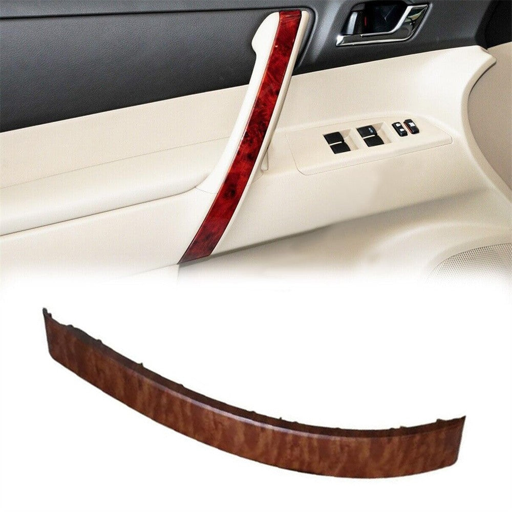 Wood Look Front LH Armrest Door Handle Cover Trim for Toyota Highlander 08-13 Q