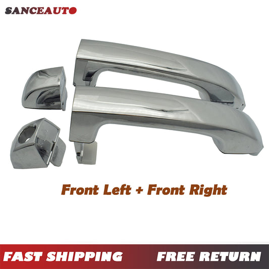 Chrome front left and right exterior door handles for Hyundai ix55 Veracruz 2007 - 2012 - n
