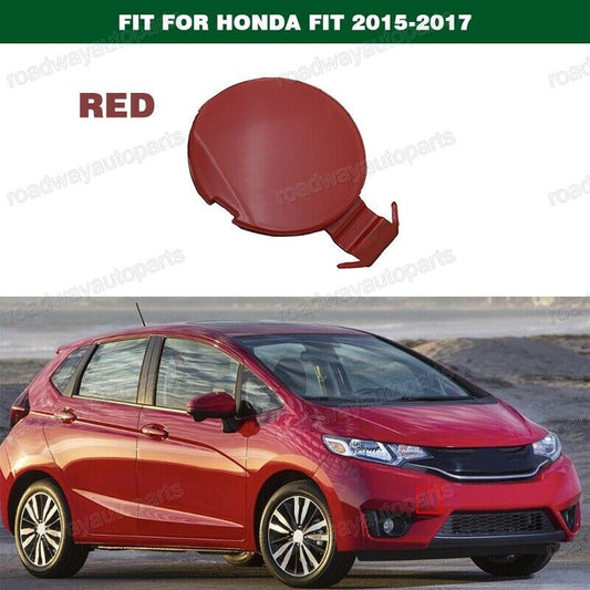 Red Front Bumper Tow Eye Bracket Hook Cover Cap Fit for Honda 2015-2016 2017 1X Q