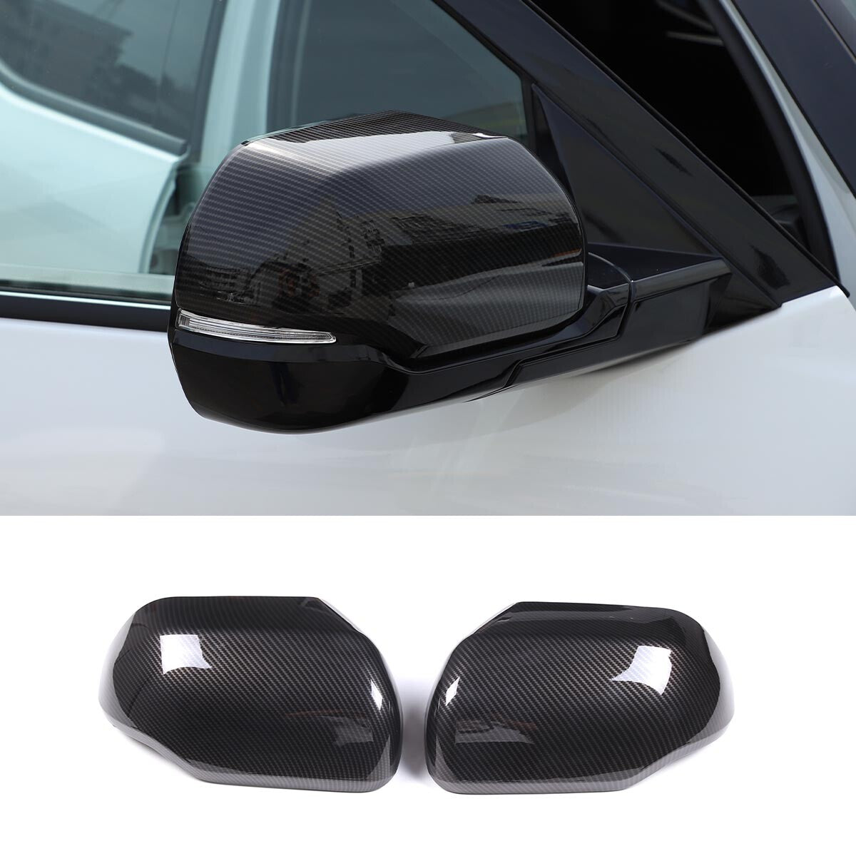 2-Pack Red ABS Rear Door Cup Holder Panel Cover Trim for Honda Pilot 2015-2021 - v
