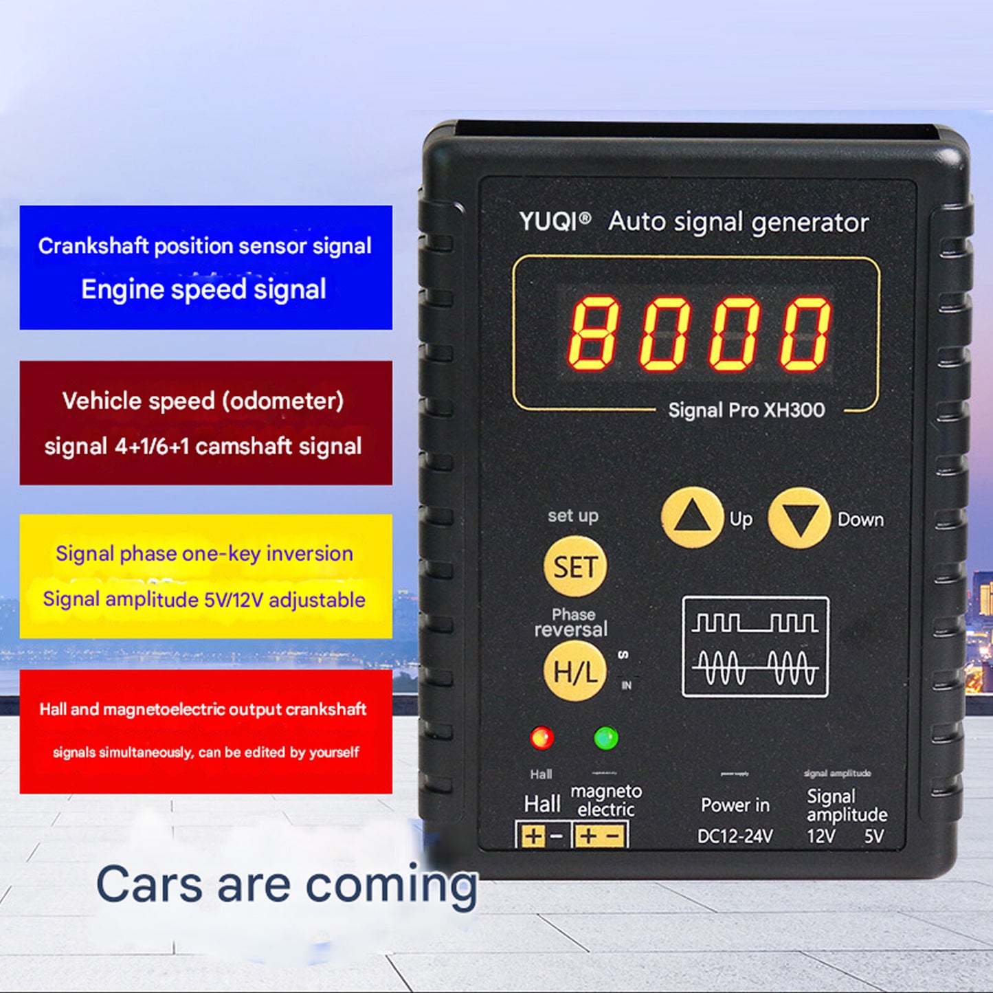 XH-2 Automotive Sensor Simulator Tester 2-8000Hz Car Signal Generator Vehicle Q