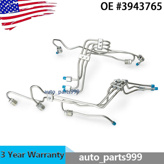 Fuel lines are compatible with 1998.5-2002 24-volt 5.9-liter engines with VP44 pumps. n