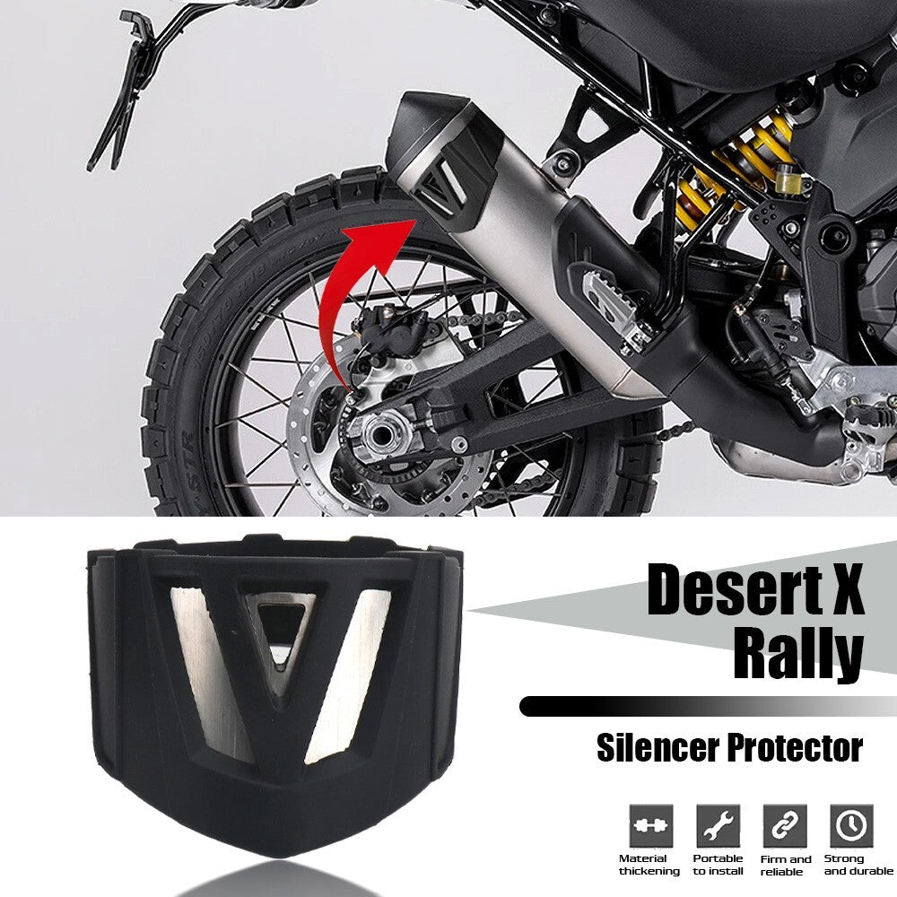 Motorcycle Exhaust Muffler Protector Heat Guard Cover for Ducati Desert X Rally