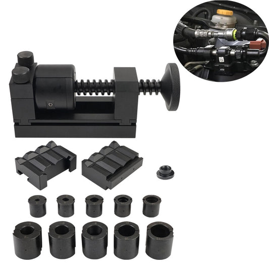 Fuel Line Fittings Installation Tool AN4-AN12 Fuel Hose Repair Tool Kit Black Q