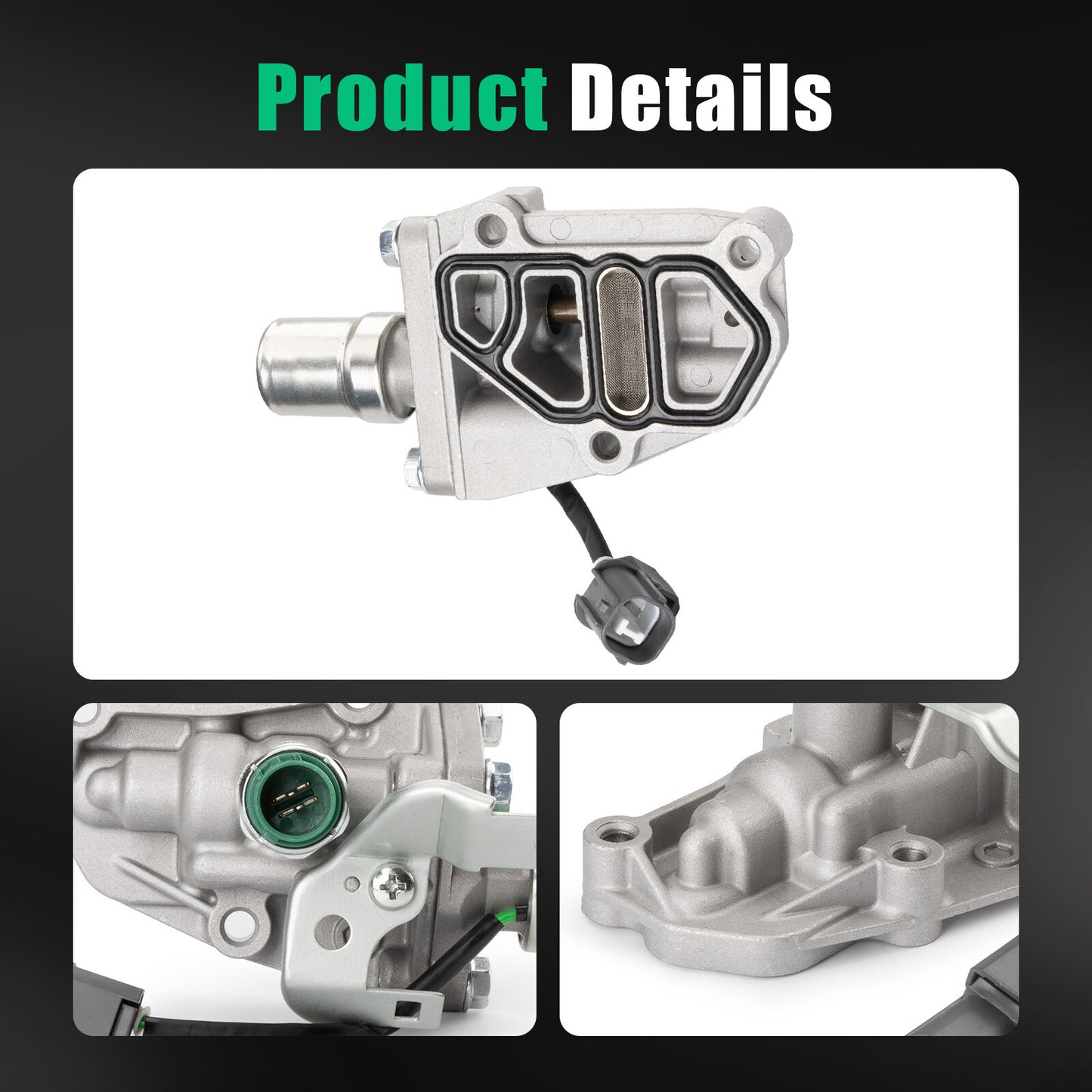 The all-new VTEC solenoid valve is suitable for Acura Integra GSR and for Honda for Civic SI Del Sol 15810-P30-005