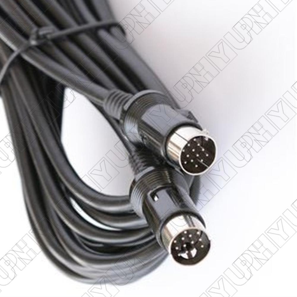 5M Male to Male 13 PIN DIN CD Changer to Head Unit Extension Cable For Kenwood