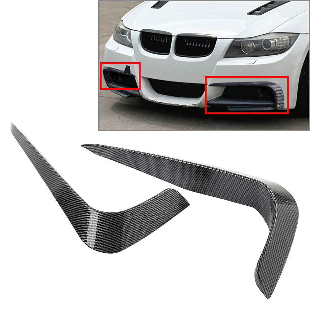 for BMW 3 Series E90 E91 Pre-LCI 2005-08 17 Front Bumper Side Splitter Spoiler